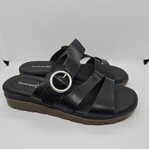 bareTraps black faux leather Romeo sandals size 7.5M